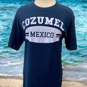 NWT- Cozumel Mexico Navy Blue Unisex Tee Sz. M